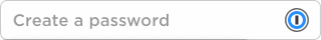 1Password X invoerveld met Icoon