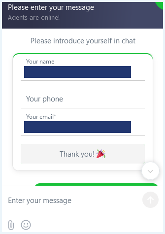 Support chat op de Whoer VPN website