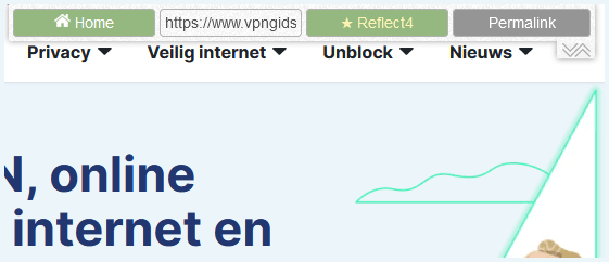 Navigatiebalk van de proxywebsite CroxyProxy bij het bezoeken van de website VPNGids