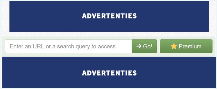 URL invoerbalk voor de proxywebsite CroxyProxy