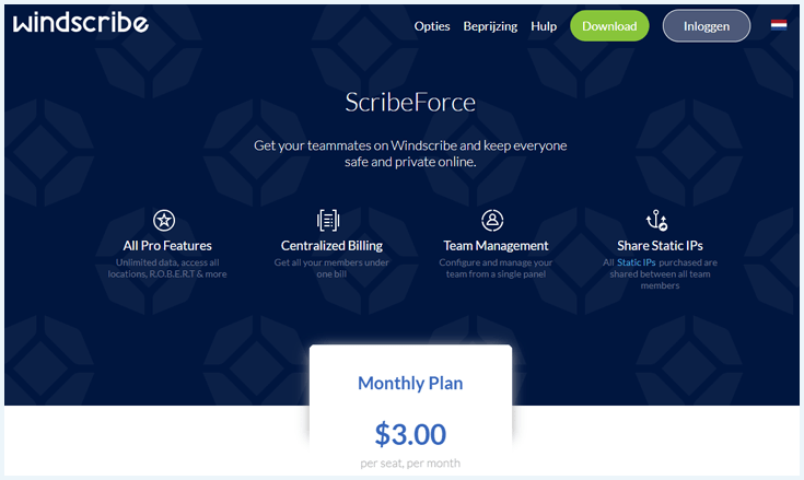 ScribeForce Website Homepage