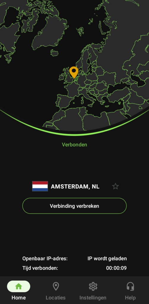 Android app van IPVanish