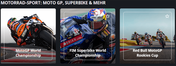 MotoGP auf der Webseite von ServusTV: Weltmeisterschaft, Superbike Weltmeisterschaft und Red Bull MotoGP Rookies Cup