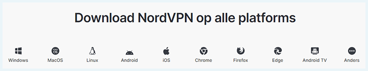 NordVPN downloaden op alle platforms