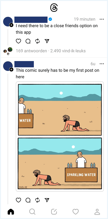 Instagram Threads feed