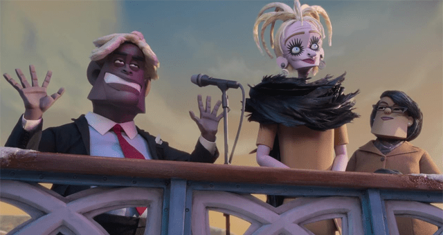Screenshot van de film Wendell and Wild