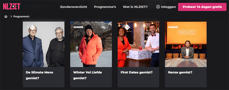 Homepage van NLZIET