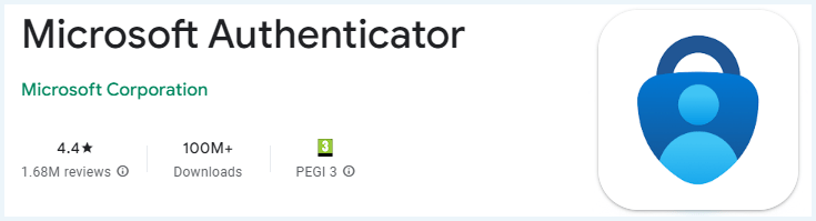 Banner van Microsoft Authenticator