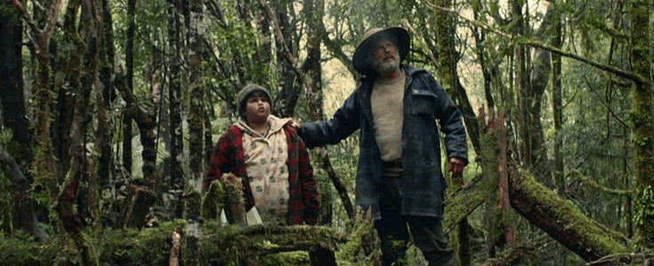 Screenshot van de film "Hunt for the Wilderpeople" zoals getoond op de website IMDb