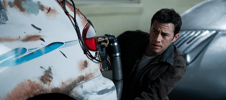 Screenshot van de film "Looper" zoals getoond op de website IMDb