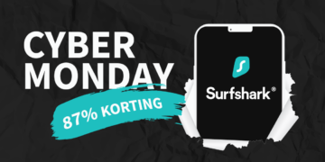 Cyber Monday Uitgelichte Afbeelding 2024 Surfshark 87 Procent Korting