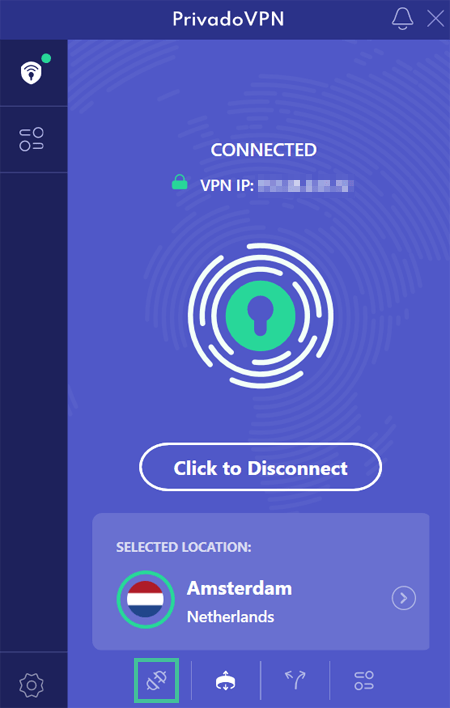 PrivadoVPN-app kill switch