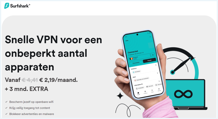 Homepage Surfshark