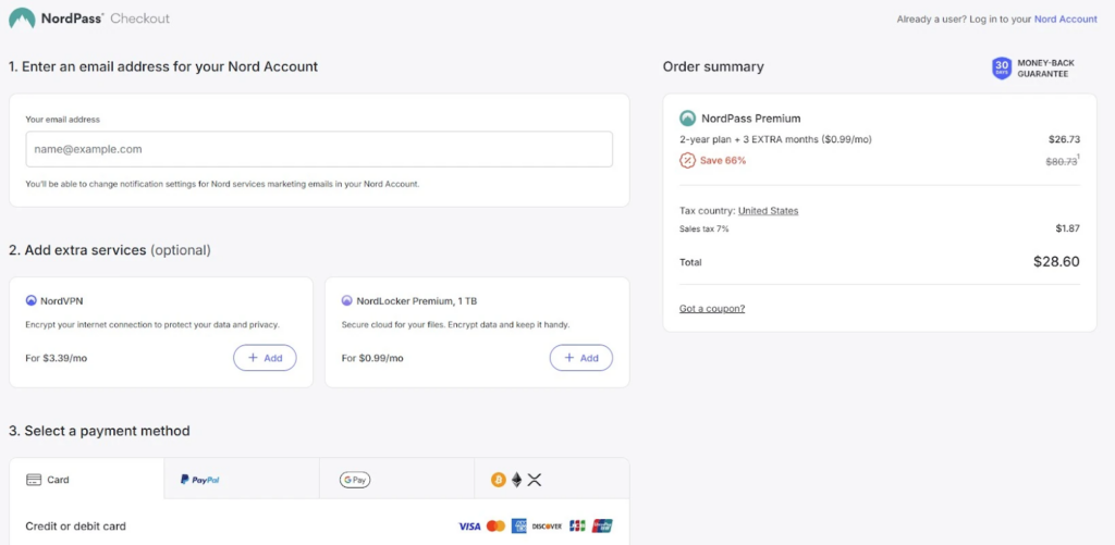 nordpass checkout bf 2025