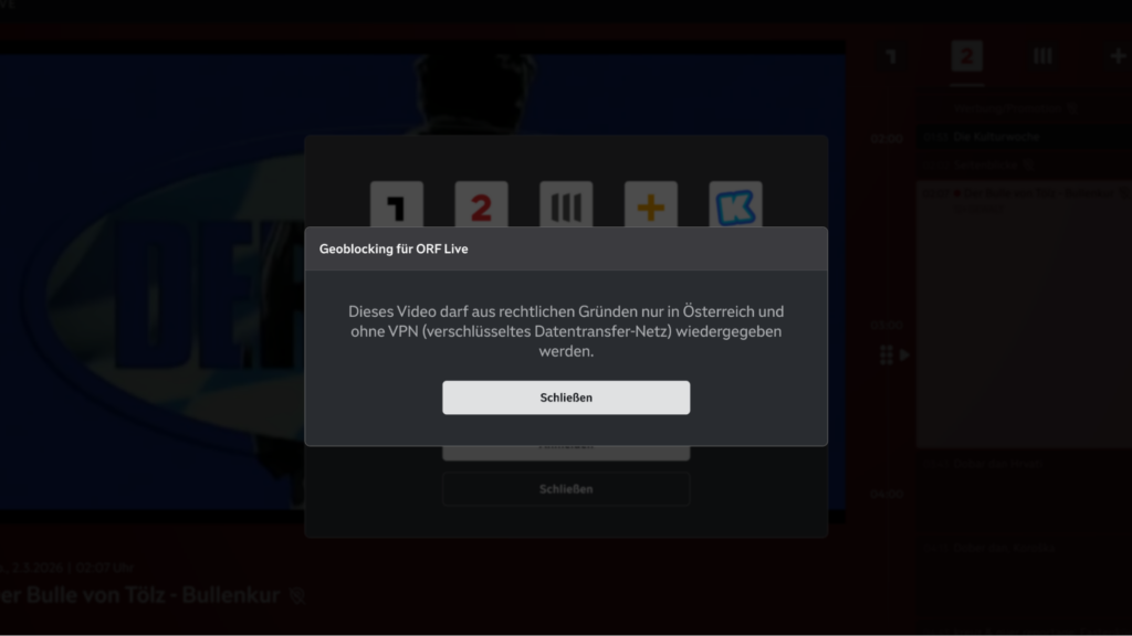 Waarom werkt ORF niet in Nederland