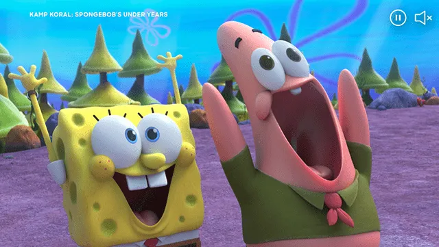 Screenshot SpongeBob van SkyShowtime