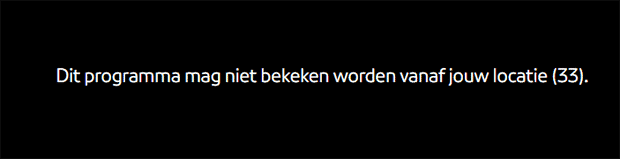 BVN programma geblokkeerd