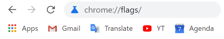 Chrome experimentele instellingen