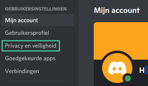 Screenshot van de
