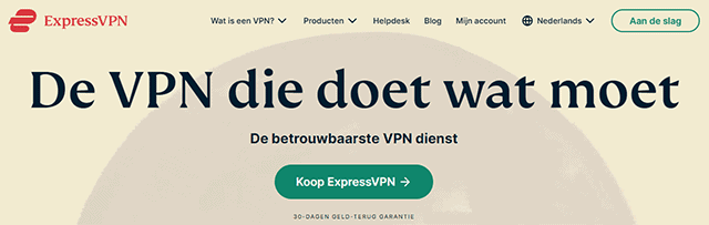 ExpressVPN Homepage website