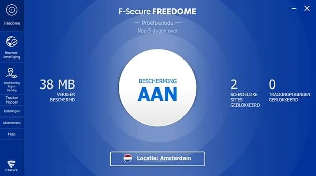 F-Secure FREEDOME VPN software