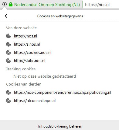 firefox geblokkeerde cookies