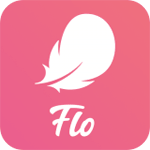 App Icoon van de Menstruatiekalender van Flo