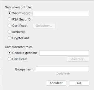 Mac OS identiteits controle
