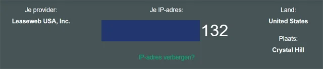 IP-adres UrbanVPN volgens andere site