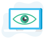 Laptop met oog