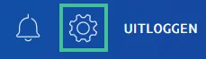 Screenshot van het tandwiel op de PayPal website