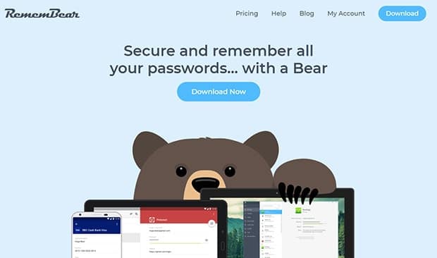 RememBear Homepage Website