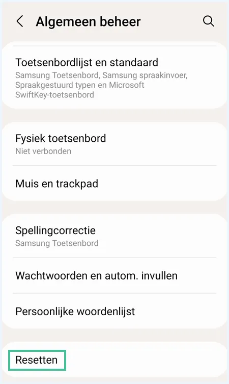 Android scherm 