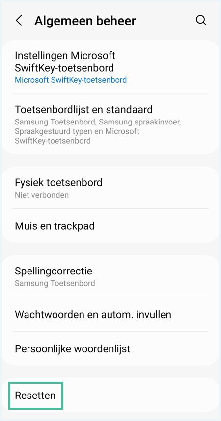 Android scherm