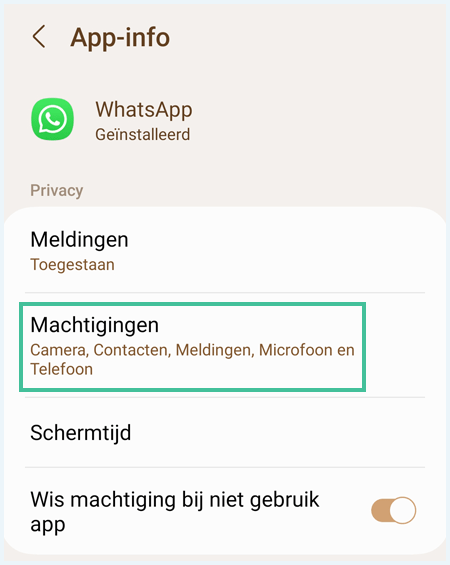 Het scherm
