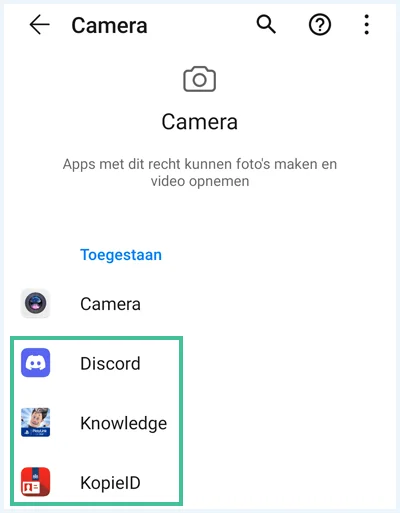 Android menu 