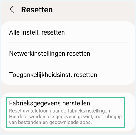 Android scherm 