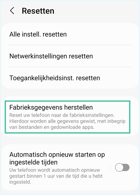 Android scherm