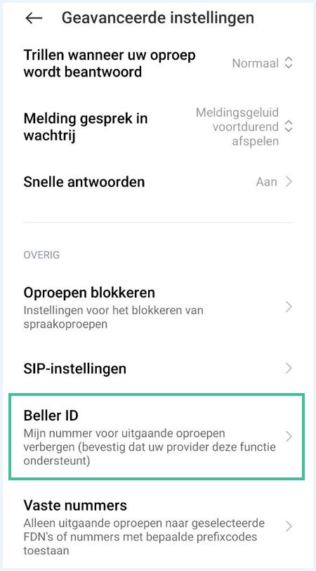 Android scherm