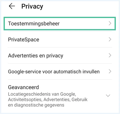 Android menu 
