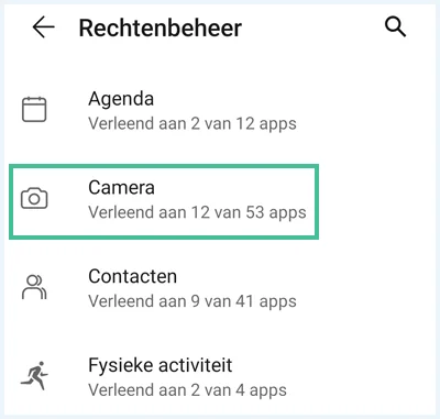 Android menu 