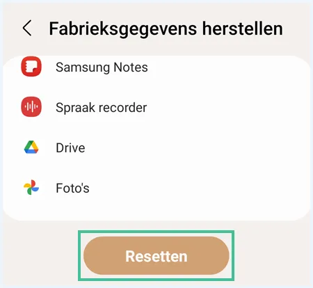 Android scherm 