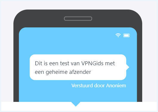 Voorbeeldbericht website Anoniemesms