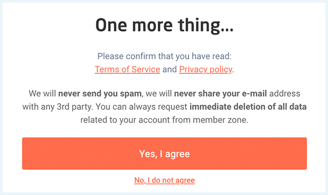 Astrill VPN scherm