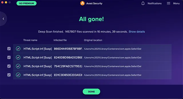 Avast Antivirus Deep Scan