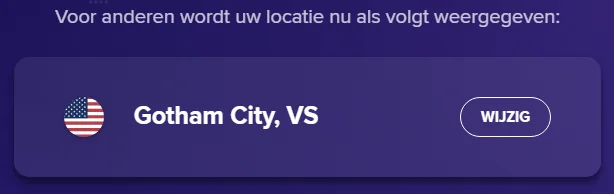 Avast SecureLine VPN Gotham City server
