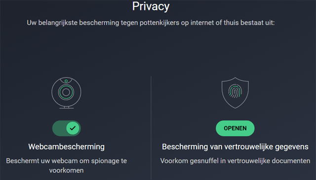 AVG opties aangaande privacy