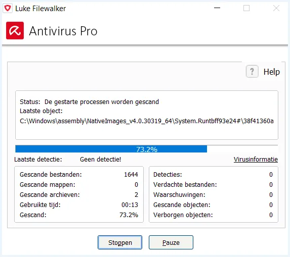 Avira scan