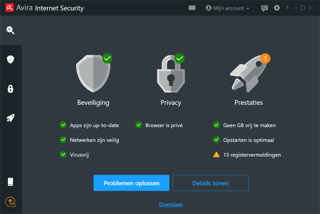 Avira software snelle scan resultaten