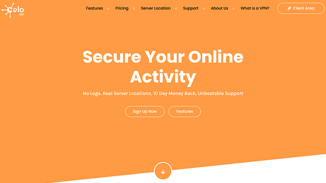 Celo VPN Website Homepage